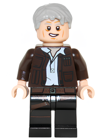 Минифигурка Lego Han Solo, Old (Lopsided Grin) sw0675 U